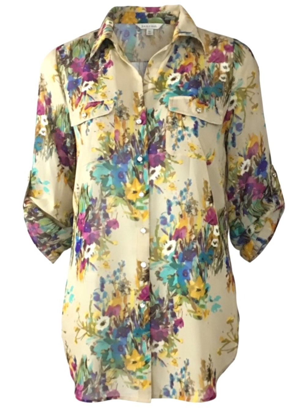 Sunny Leigh Floral Print Blouse size small